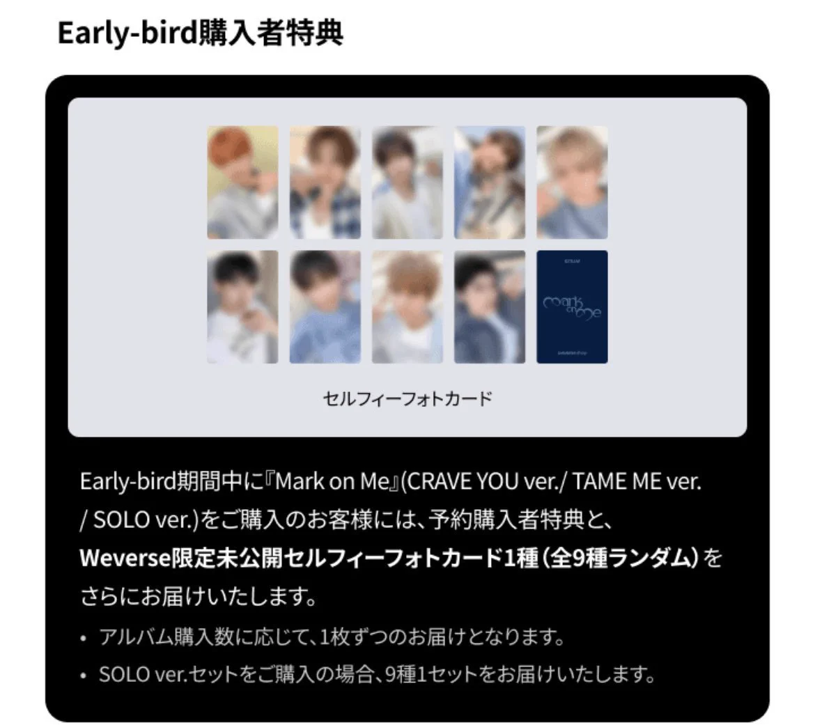 &TEAM weverse global 予約 トレカ ペンサ 9枚セット &TEAM weverse