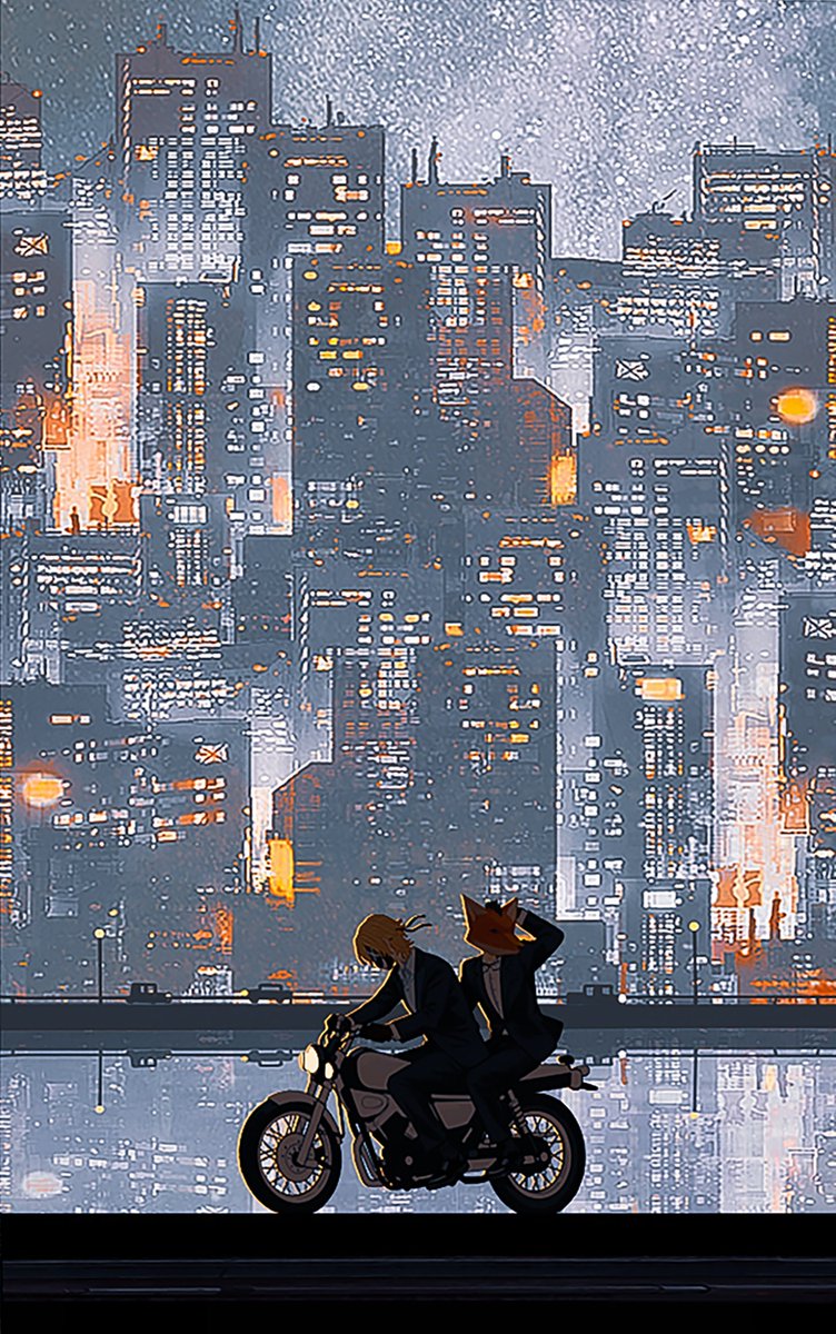 Enkiriin's tweet photo. "Don't worry zad,  you're with the best driver in the city.."

#drawluca #YaminoArt
#DistrictV https://t.co/2ZGKOKP7in