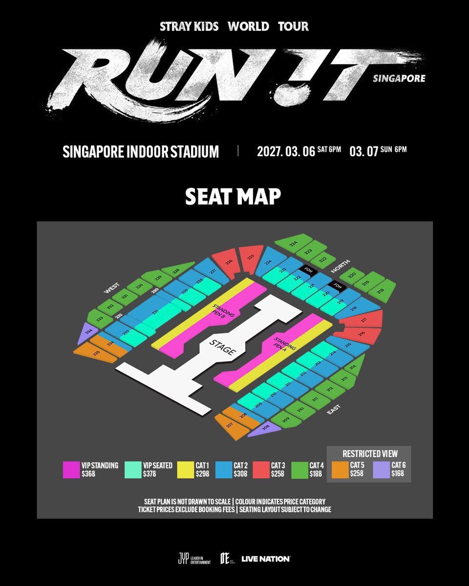 ezqqur's tweet photo. Stray Kids(스트레이 키즈)
ワールドツアー <RUN IT SINGAPORE>
シンガポールコンサート
代理チケッティング

日時
2027.03.06 6PM
2027.03.07 6PM

場所
Singapore Indoor Stadium

予約はDMまで
#チケット代行
#StrayKids #스트레이키즈
#skz #スキズ https://t.co/03V1zUjavK