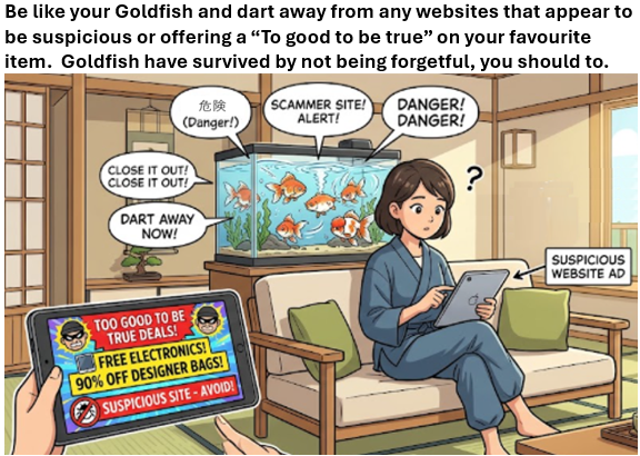 larryp_IT's tweet photo. Pets #Cybersecurity tips 7 of 15; Goldfish quickly realize  something isn’t right by darting away. Us humans need to do the same by avoiding suspicious websites and closing the browser anytime we happen to open a site that offers a deal to good to be real. https://t.co/0rfFNts1VC https://t.co/YeYGu4KyZP