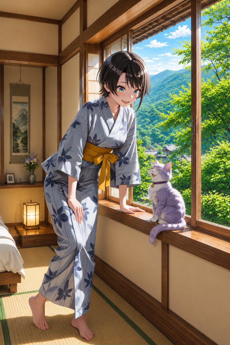 bTybFButMgG2MjH's tweet photo. (再掲)スバルちゃんが1人旅でどこかで見たことあるような動物たちに出会うお話。

大空スバル 白上フブキ 大神ミオ 戌神ころね 猫又おかゆ

#プロテインザスバル #絵フブキ #みおーん絵 #絵かゆ #できたてころね #ホロライブ #AIイラスト #AIart https://t.co/KRVjXz2WsU