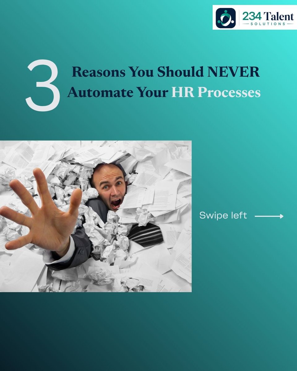 234Solutions's tweet photo. 3 Reasons You Should NEVER Automate Your HR Processes:

You love paperwork.
Payroll errors are fine.
Tracking leave manually is fun.

Still reading? Then it's probably time to automate.

https://t.co/0UxqXMUVeA

#HRTech #Payroll #HRSoftware #234TalentSolutions https://t.co/fgwKS4Ck7H