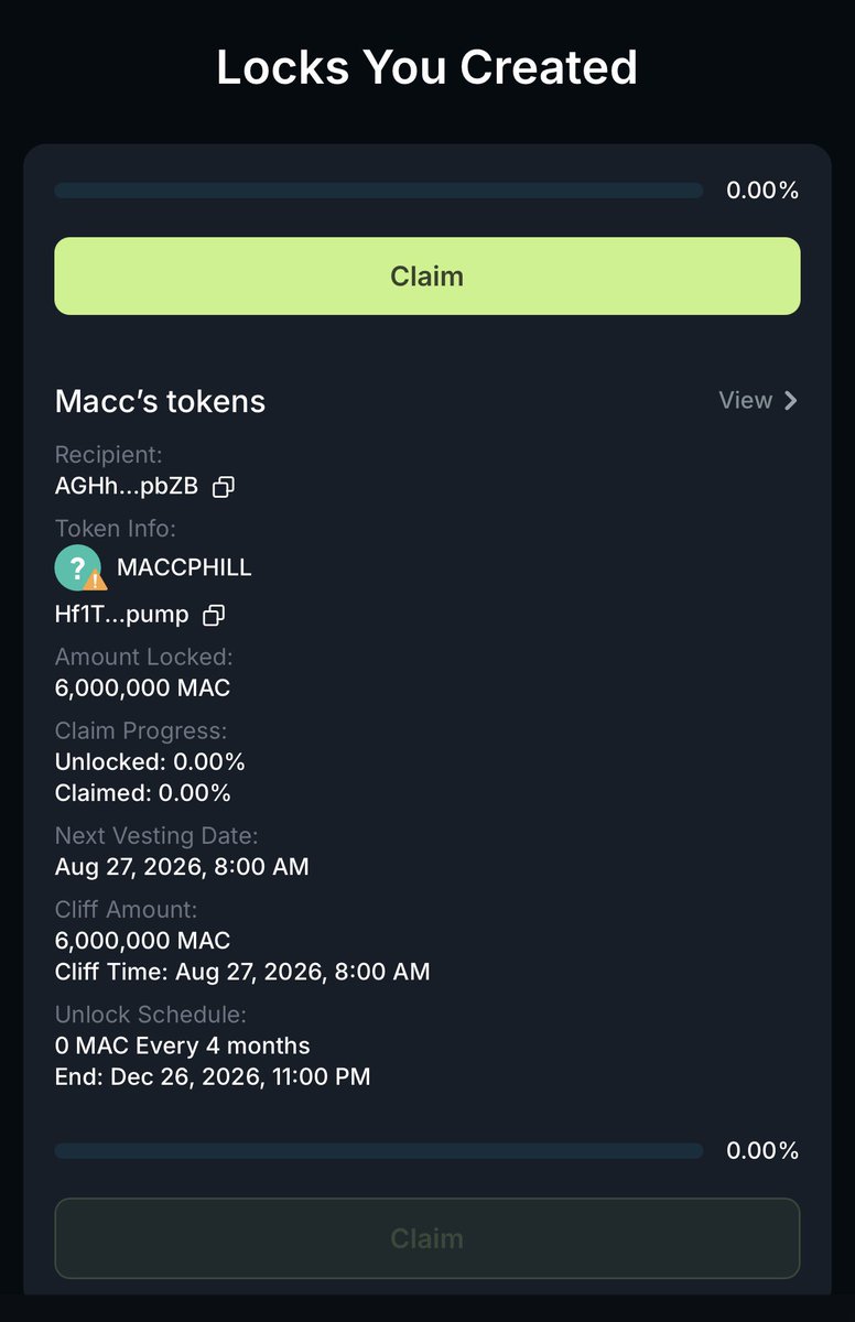 Maccphill's tweet photo. Gm 

Locked another 6 million MACCPHILL tokens bringing the total amount of locked tokens to 10 million 

Hope y’all have a good day🧡 https://t.co/cDDj8e8rwk