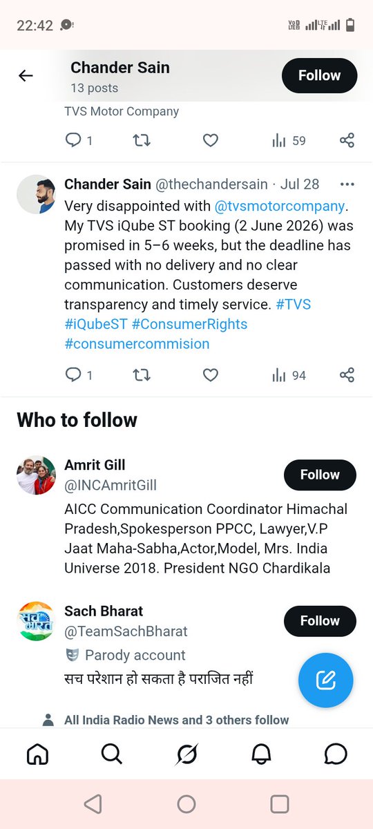 kumarforjustic's tweet photo. Shame on @tvs https://t.co/6qWGrYOMWl