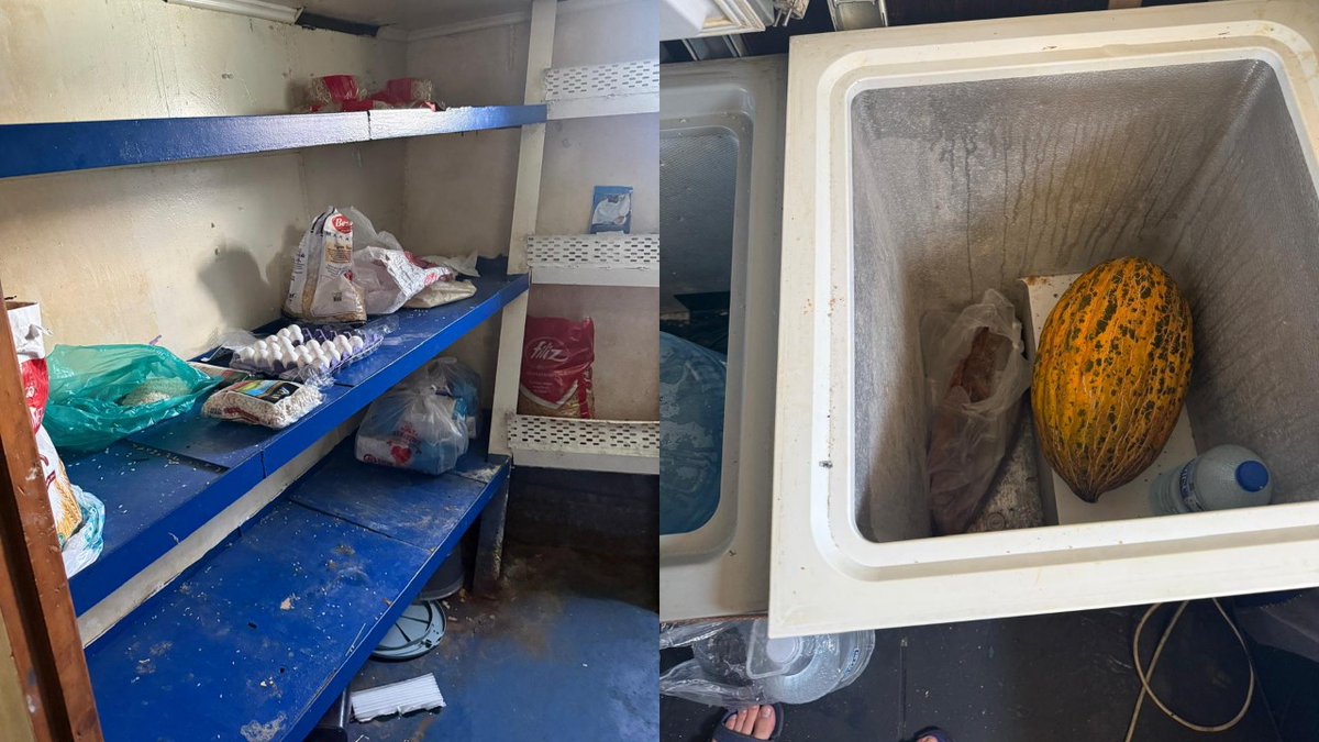 BirGun_Gazetesi's tweet photo. Armatör gemiyi terk etti: İşçiler yemeksiz, susuz gemide mahsur kaldı!

Zonguldak Limanı’na sığınan 123 yıllık Brabus adlı konteyner gemisinde mahsur kalan 9 işçi, aylardır ödenmeyen ücretlerinin ardından armatör tarafından terk edildi. İşçiler, temiz su, yemek ve yakıtın bulunmadığı gemide yaşam mücadelesi veriyor 
https://t.co/YH8AgykBGq