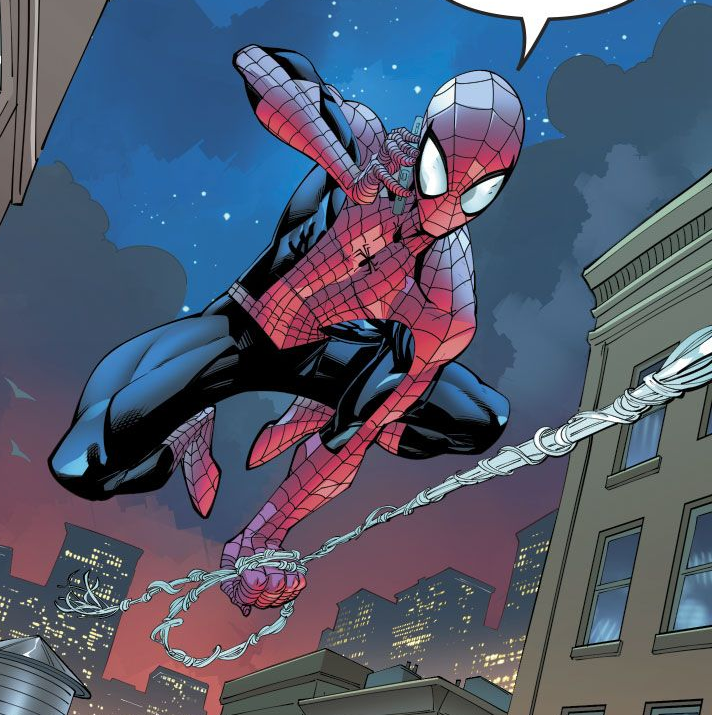 ADEPTWEBS's tweet photo. Swinging through the city at night, thwip after thwip, keeping an eye out for any ne'er-do-wells when suddenly his phone started to vibrate against his skin.

Reaching into his suit and removing his phone, he accepted the call.

"Hey, [Reader]. Everything alright?" https://t.co/tOCUIYQOHW
