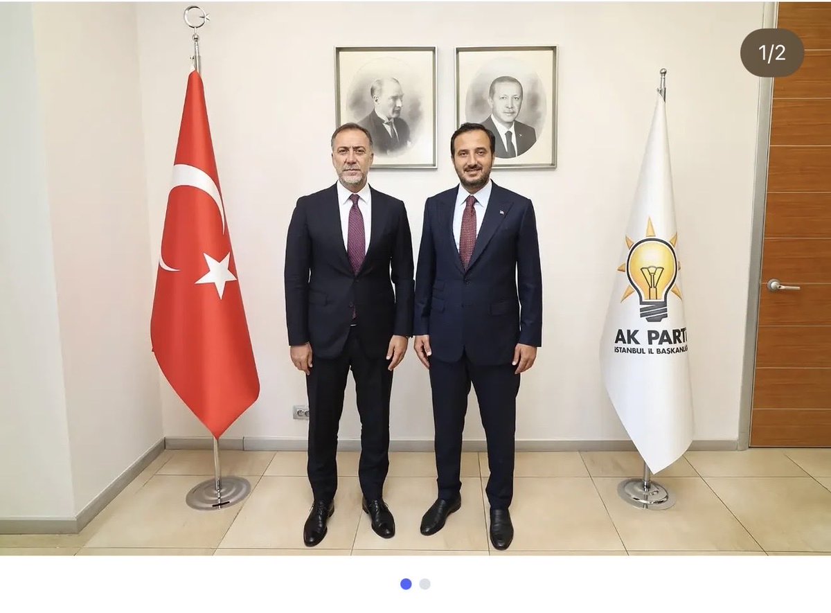Yusufozyardimc1's tweet photo. Cumhur İttifakı ortağımız @akpartiistanbul İl Başkanı Sn. @abdullahozdemir ’i ziyaret ettik. 
 
İstanbul’da istikbalin yol haritasını çizerken kıymetli birlikteliğimizden memnuniyet duyuyoruz. 
Misafirperverliklerinden dolayı teşekkür ederiz. 

 #Cumhurİttifakı https://t.co/p9Ak6EWlEA