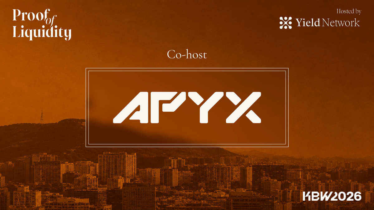 ProofOfLiq's tweet photo. The next-generation yield platform offering users access to tokenized, income-generating assets, such as digital credit issued by Strategy and US Treasury bills.

@apyx_fi joins Proof of Liquidity: Seoul Edition as a co-host.

https://t.co/ihugOLU7As https://t.co/CS43kAk2KI