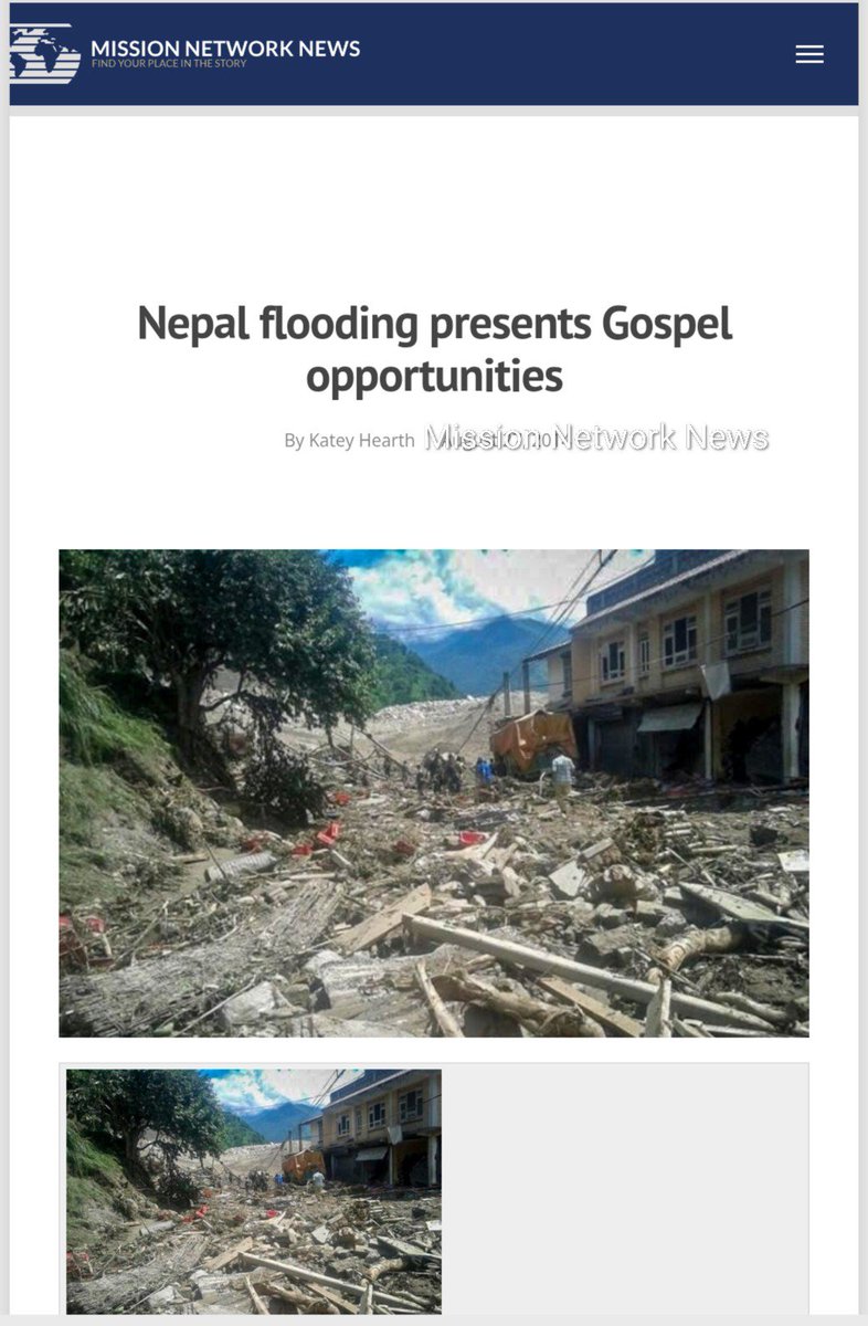 LegalLro's tweet photo. Shraddhanjali to Nepal Flood Victims🙏
Nepal sits at the Western tip of #JesusCorridor; #Christian evangelist vultures are already amassing resources to mobilize the relief and rescue work among victims through US Church conglomerate "Convoy of Hope" so that rich harvest of souls could be reaped by serving flood victims!
Church is very much shamless while converting people trapped in humanitarian crisis like drought, flood, earthquake, pandemic, Mission Network News has declared Nepal Floods as an "Gospel Opportunities Event" where gullible victims are not in a situation to refuse aid despite being forced to accept Gospel and Jesus Christ!
World Hindus should extend their generous support to Nepali Hindus 🙏 
@narendramodi @PMOIndia @AmitShah @HMOIndia @himantabiswa @KirenRijiju @PemaKhanduBJP @swati_gs @SanjeevSanskrit @UnSubtleDesi @SuvenduWB @RajuBistaBJP @BJP4Sikkim @tvsikkim @WBPolice @DGPAssamPolice @assampolice @TapirGao @arunachaltimes_ @Arunachal24in @ArunachalPolice @DgpPradesh @CMOfficeAssam @davidfrawleyved @HagramaOnline @PramodBoroBTR @bpfront @PSTamangGolay @NepCorres @ShahBalen @VHPDigital @RSSorg