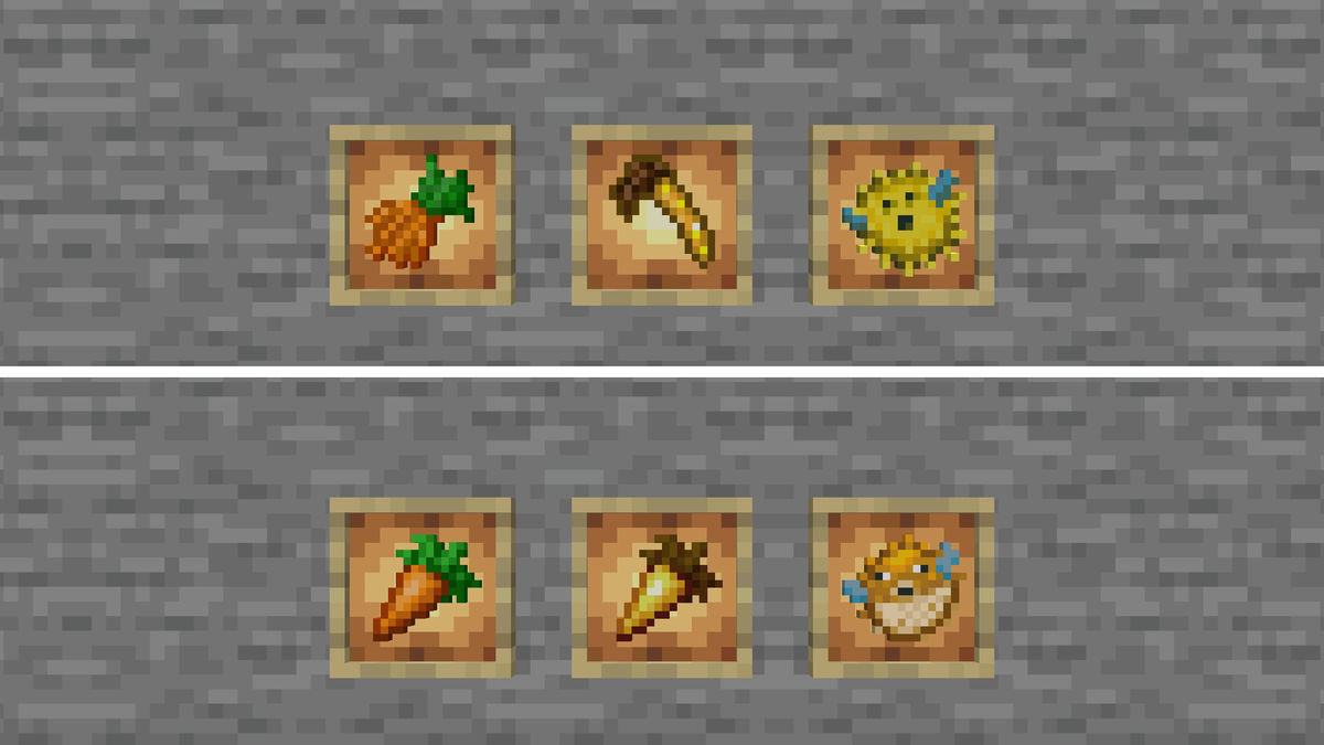 RavenTofu's tweet photo. 昔のマイクラ、まだ色々と自由だったので
まれにあり得ないテクスチャがあったんですよね。 https://t.co/IIoXr2gRpn