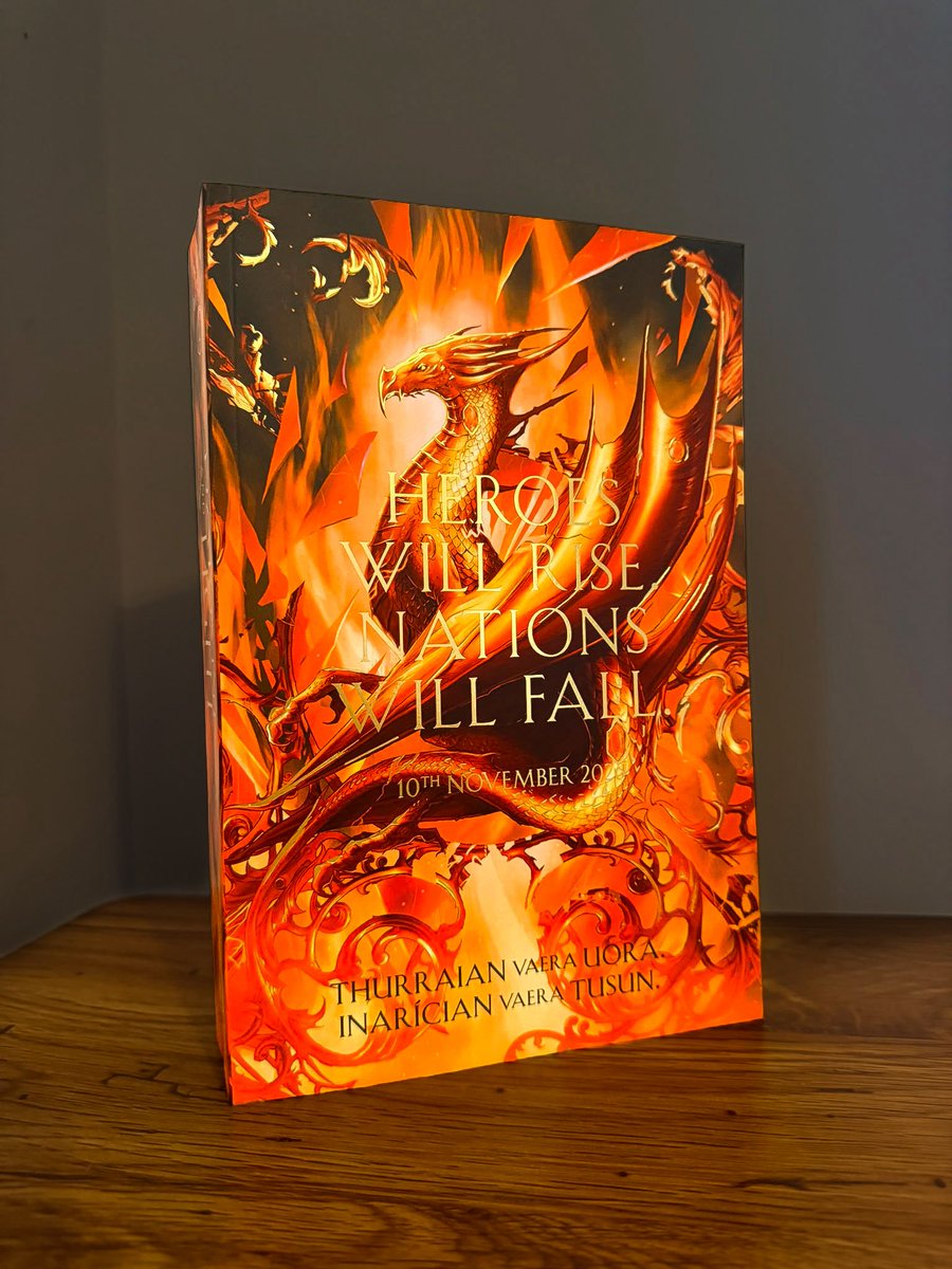 tbbpublishing's tweet photo. Of Darkness and Light ARCs have landed 👀🔥

Heroes will rise. Nations will fall.

The much anticipated sequel to @RCahillAuthor ’s best selling Of Blood and Fire is out November 10th 2026.

Request forms will be sent out via our Influencer Mailing list later today! ❤️‍🔥 https://t.co/BVKwrvkJiO