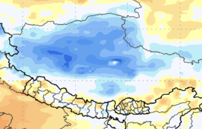 BigJoeBastardi's tweet photo. The Horrific dam burst was not caused by climate change. In fact, temperatures have been running below normal in Tibet and near normal in Nepal. The source is geological, not meteorological https://t.co/zWAHzgV8Bn