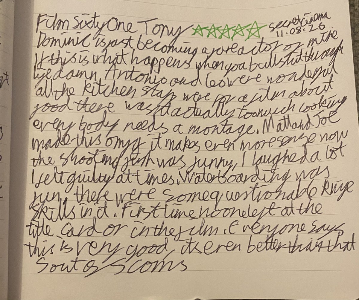 Popcorn_For_One's tweet photo. #cinemaclub2026 #cinemaclub #secretscreening #tony https://t.co/622TbYFFRB