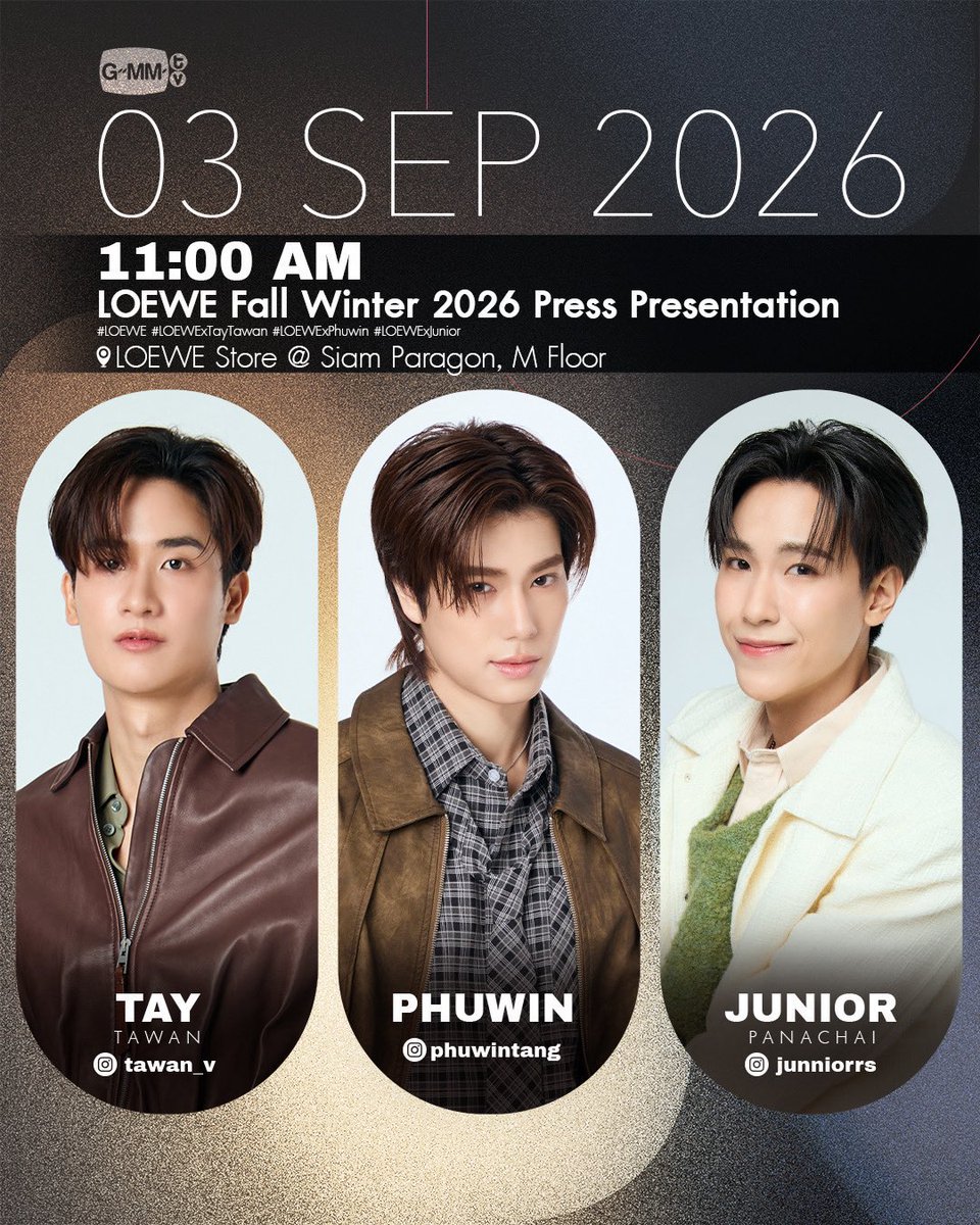 skittyp_'s tweet photo. ไปงาน LOEWE กับพี่เตที่เป็นแบรนด์แอมแล้วก็ภูวินทร์ที่เป็นเฟรนออฟเฮ้า คือมีหวังจะได้ขึ้นเป็นเฟรนออฟก่อนแฟวีคตุลานี้มั้ยคะ🙂‍↕️ https://t.co/Hl10ItD79Y