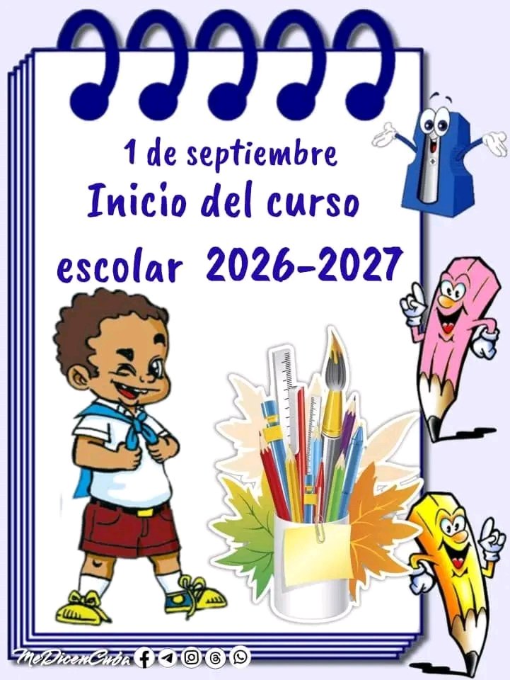 JorgeLSantana3's tweet photo. Buenos días Patria 🇨🇺

El 1 de septiembre inicia el curso escolar y desde #ArtexVillaClara le deseamos muchos éxitos a estudiantes, maestros y profesores.
"La educación es la base de la revolución. No hay sueños imposibles, solo metas por alcanzar".
#VillaClaraConTodos https://t.co/PmGPwVMjdY