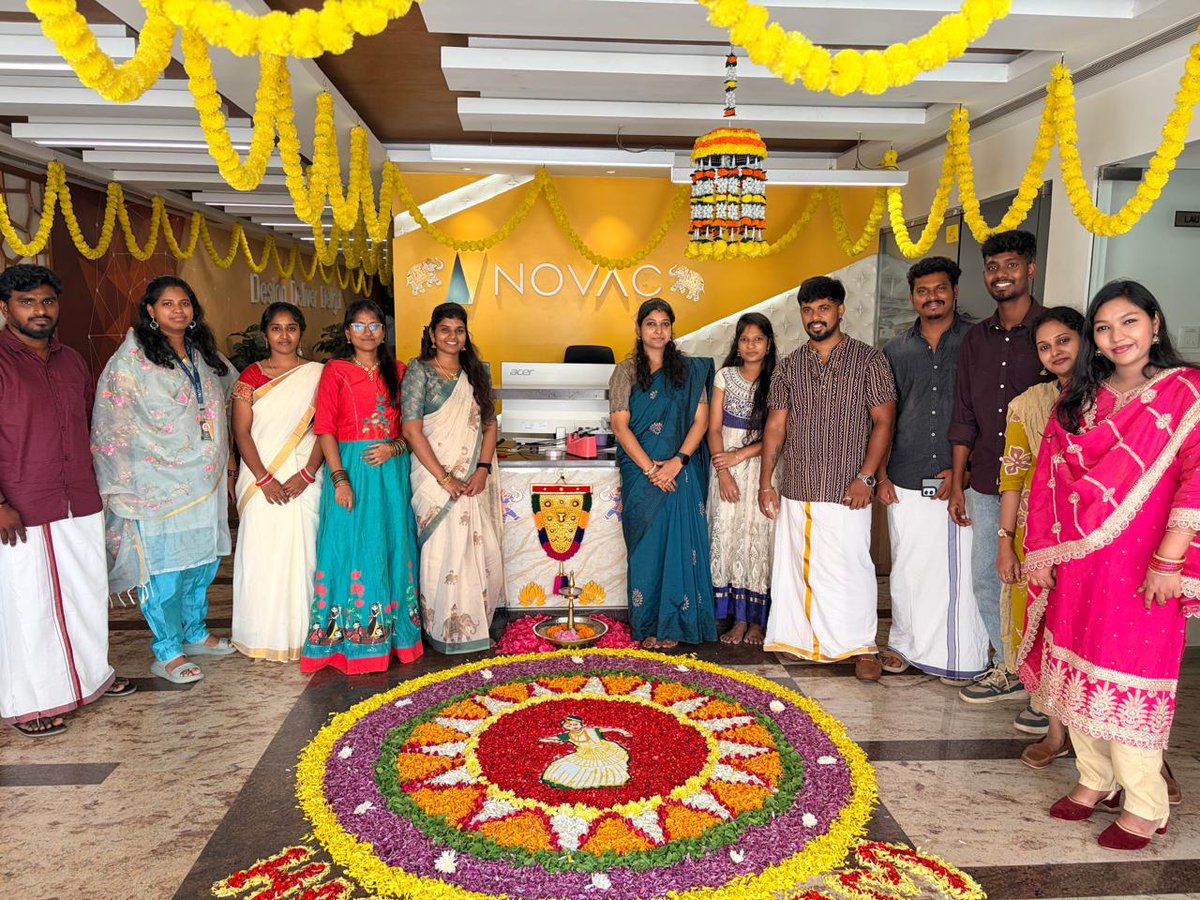NovacTechnology's tweet photo. As the festive season arrives, it’s time to celebrate cherished traditions, joyful moments and the warmth of togetherness.

Onam Ashamsakal! ✨🌸

#HappyOnam #Onam2026 #OnamFestival #FestivalVibes #Novac https://t.co/vBLhDDQbfZ