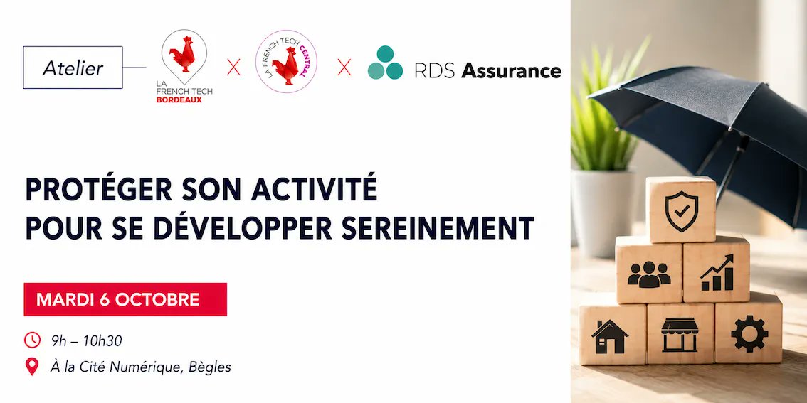 FrenchTechBdx's tweet photo. Comment identifier les risques qui peuvent fragiliser votre entreprise ? 🤔

🐓 La #FrenchTech #Bordeaux et RDS Assurance vous donnent rendez-vous pour l’atelier « Protéger son activité pour se développer sereinement ».

Infos 👉 https://t.co/KdmDl7svoX https://t.co/KbH8fXYutL