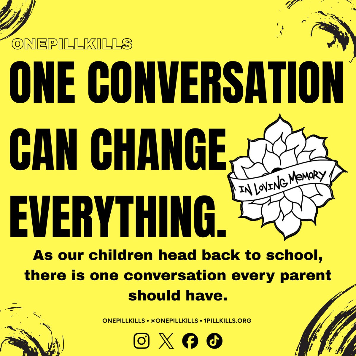 onepillkills's tweet photo. Like • Follow • Share

ONE CONVERSATION CAN CHANGE EVERYTHING.

Ask your child:
“Do you know what fentanyl is, and what to do if you encounter it?”

Talk now. Prepare them. Protect them.

https://t.co/89cOe7uRbl

#OnePillKills #fentanylawareness https://t.co/l9AI3F3P5e