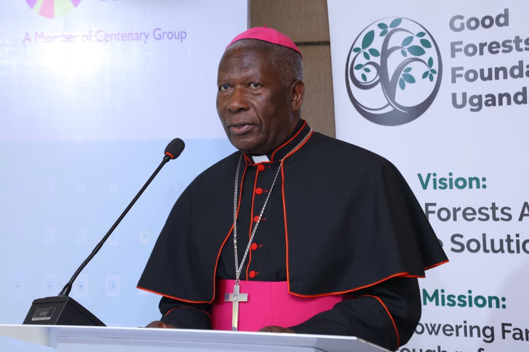 CentenaryBank's tweet photo. At the launch of the #CenteGreenProgramme, Chief Guest Rt. Rev. Bishop Antony Zziwa, representing the Uganda Episcopal Conference, delivered a powerful reminder of our collective responsibility to protect and restore our environment.
Reflecting on the changing rainfall patterns and prolonged dry seasons being experienced across different parts of Uganda, from Mityana, Masaka to Karamoja - Bishop Zziwa highlighted the connection between environmental degradation and the weakening of our natural ecosystems.
He pointed to the continued loss of forests, widespread tree cutting and charcoal burning as signs of the pressure being placed on our natural environment. As forests disappear, so do some of the natural systems that support rainfall, agriculture, livelihoods and communities.
He challenged us to look beyond planting trees to understanding their long-term value and taking responsibility for their survival.
“Planting a tree is not the end. We must continue to water, nurture and protect it.”
This is at the heart of the #CenteGreenProgramme - a commitment to restoring degraded land, growing trees and mobilizing communities and partners to take meaningful action for a greener and more sustainable Uganda.
As we launch this programme, the call is clear: let us join hands to restore creation and protect Mother Earth for generations to come.
We grow trees. We transform lives. We restore creation. #CenteGreenProgramme