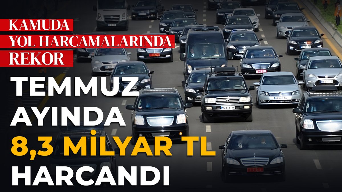 cumhuriyetgzt1's tweet photo. Kamuda yol harcamalarında rekor: Temmuz ayında 8,3 milyar TL harcandı

🔴Kamunun yolluk harcamalarında temmuz ayında cumhuriyet tarihinin rekoru kırıldı.

🔴2026’nın ilk yedi ayında 22 milyar 971 milyon Türk Lirası’na ulaşan yolluk giderleri, yalnızca temmuzda 8 milyar 364 milyon Türk Lirası olarak hesaplandı.