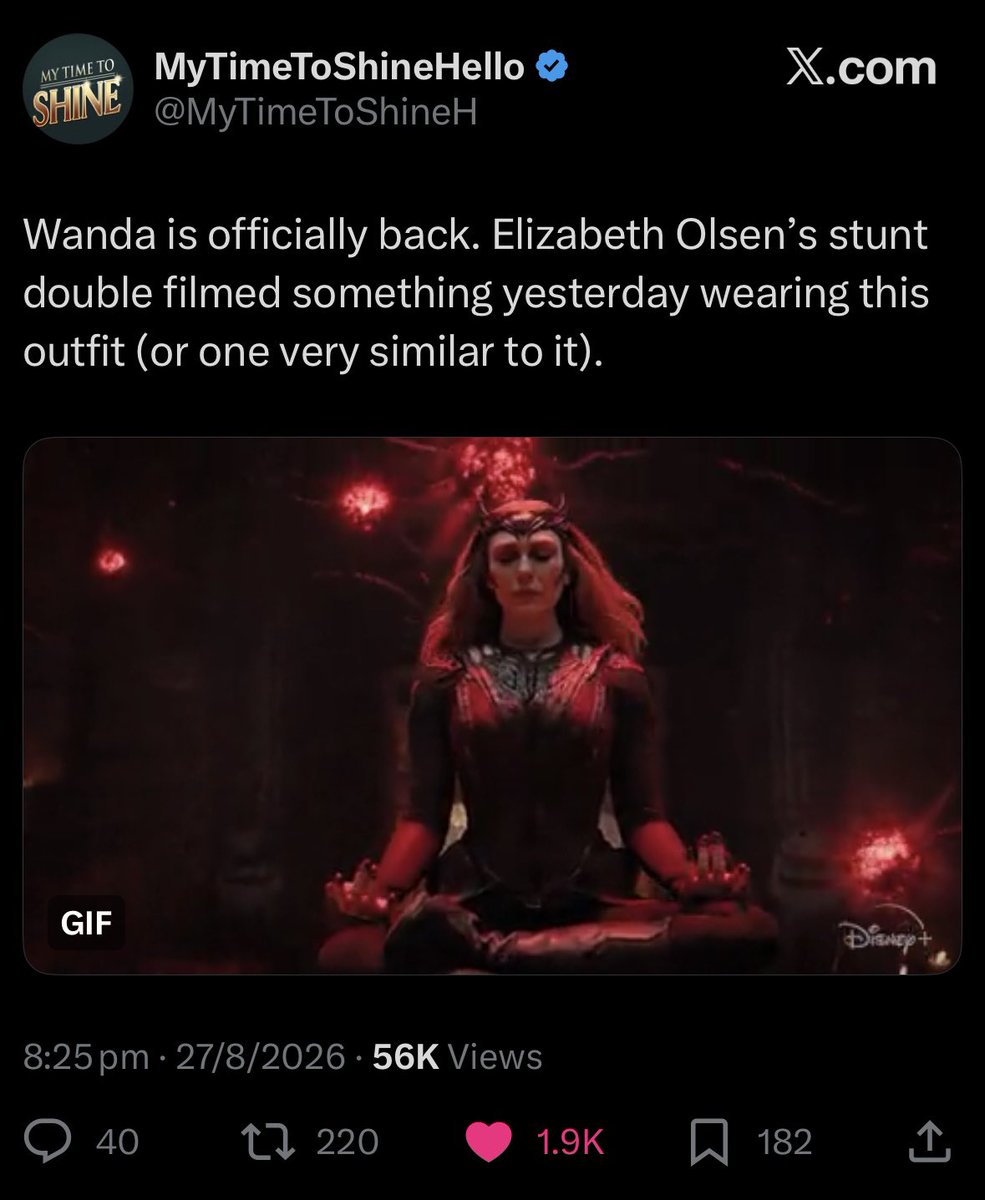 lizzieonfilm's tweet photo. if you’re in line for the scarlet witch’s return, stay in line……….. https://t.co/NkzlaFTjN8