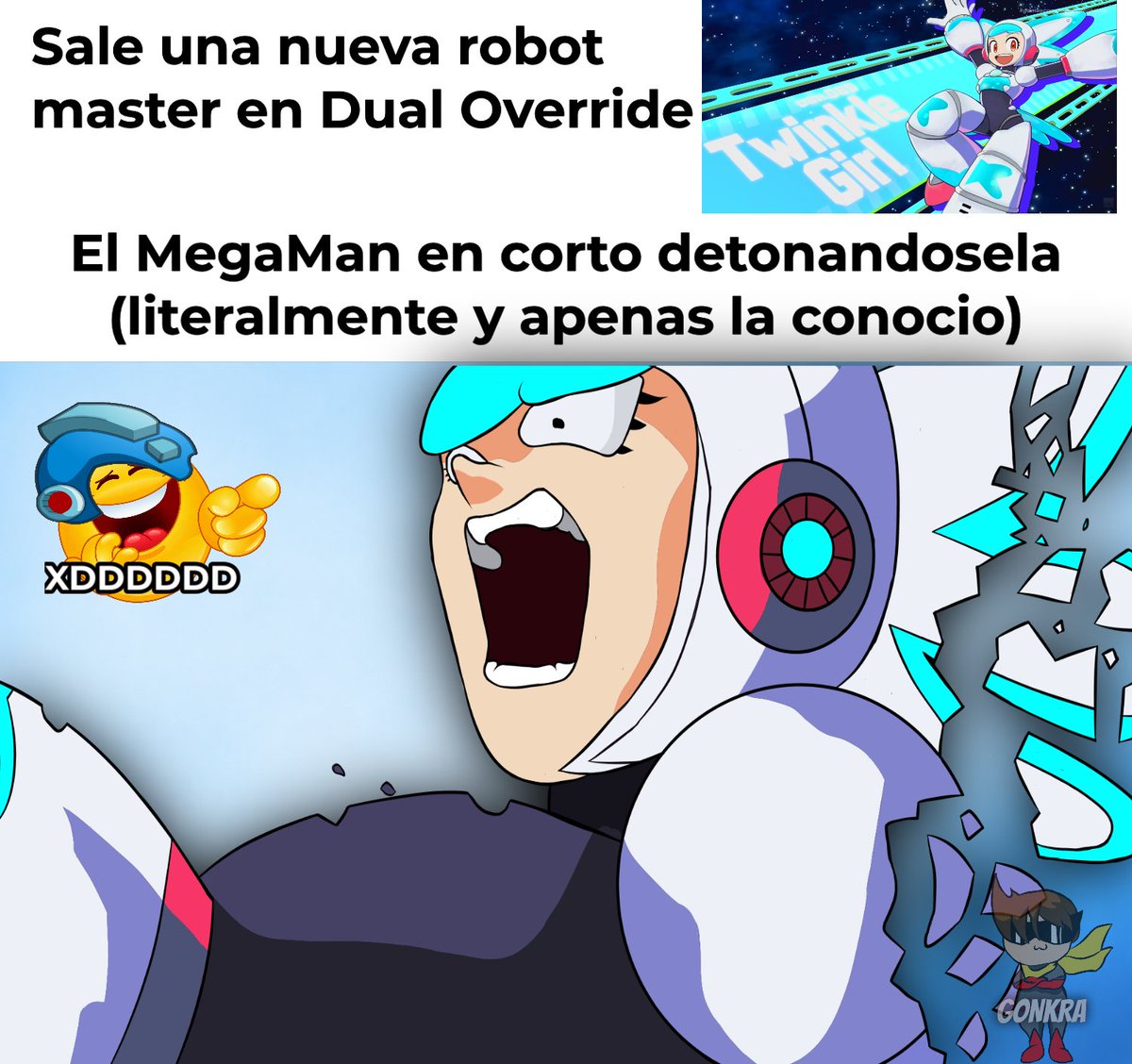 GoncraftZX's tweet photo. Bien ESENCIAL regreso el megaman en el trailer de Dual Override
#megaman #curi https://t.co/qJ7eSDFETM