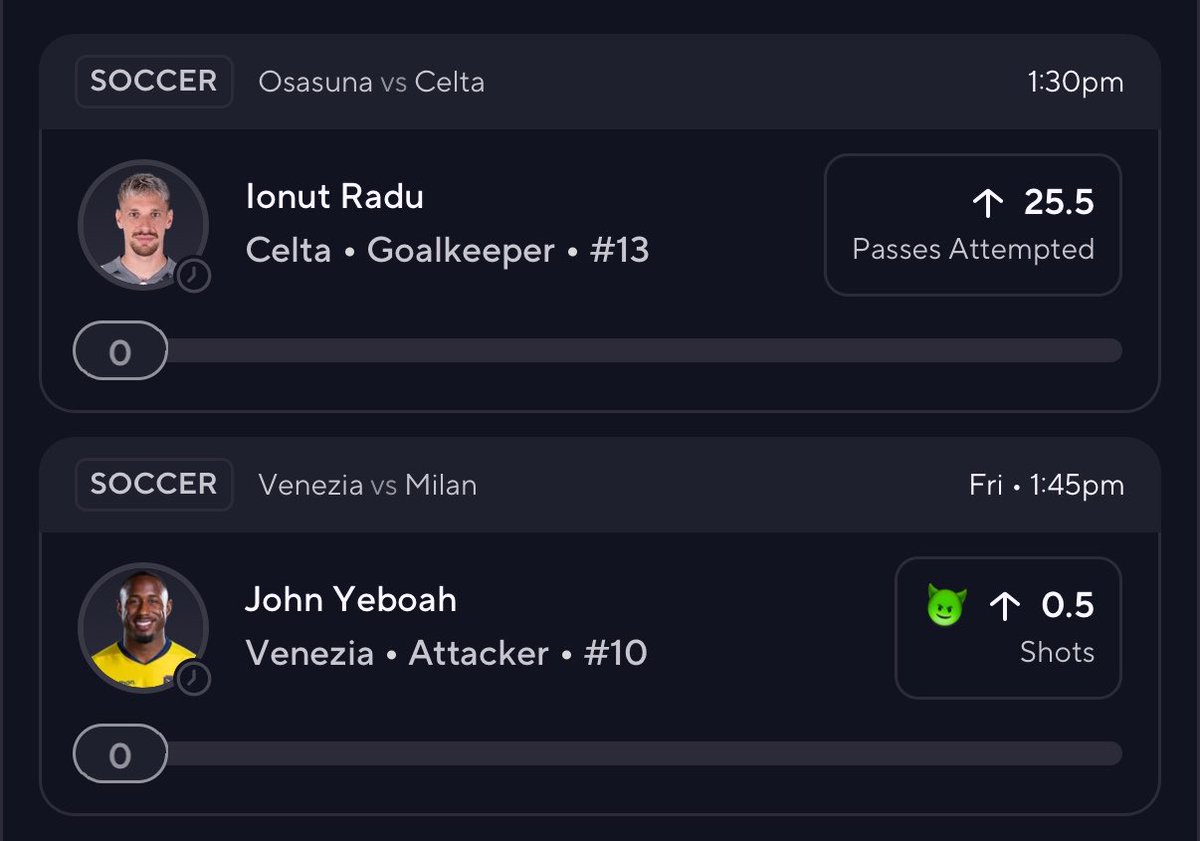 enil2u's tweet photo. 🚨 EARLY 2-MAN LOCKED IN 🔒

🧤 Radu 25.5 Passes attempted 
🎯 Yeboah 0.5 Shots goblin 

Yeboah basically a free square 😭 lock it before they pull it 👀

#prizepicks #soccer #laliga #kalshi https://t.co/U6xDORcWpH
