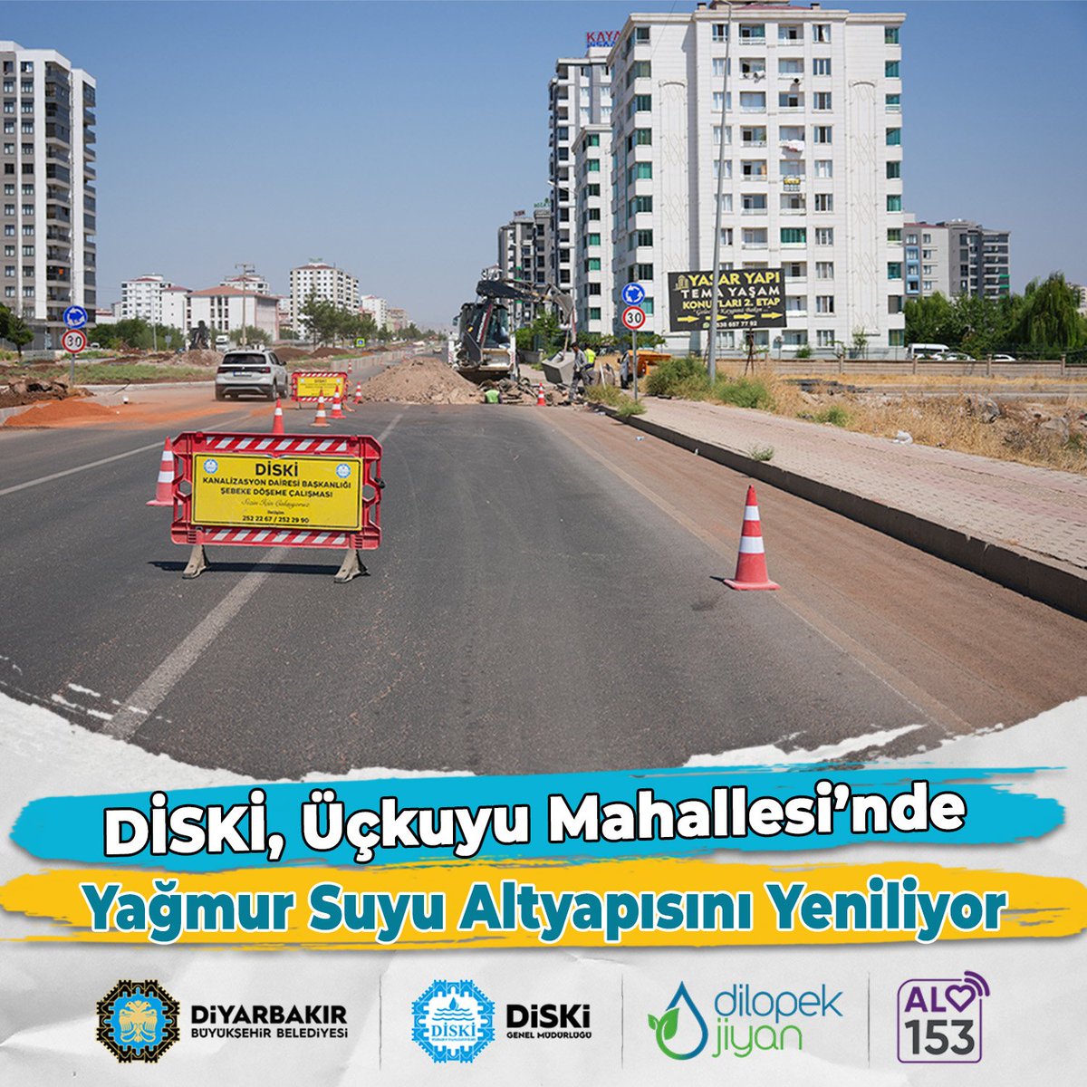 diskidiyarbakir's tweet photo. 🌧️ DİSKİ, Üçkuyu Mahallesi’nde Yağmur Suyu Altyapısını Yeniliyor
🌧️ AVAMED, Li Taxa Uçkûyûyê Binêsaziya Ava Baranê Nû Dike
🔗 https://t.co/dlSNrpo1G1
#Amed #Diyarbakır #Diski #AVAMED #dilopekjîyan
@DBBcagrimerkezi https://t.co/cMhScpHtsO