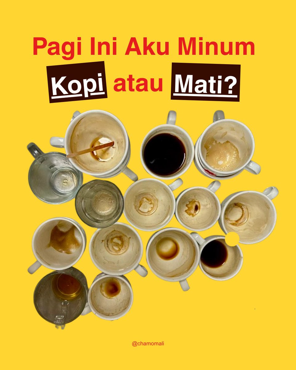 chamomali's tweet photo. Dilema jam tujuh pagi. https://t.co/pwYnBQPZj5