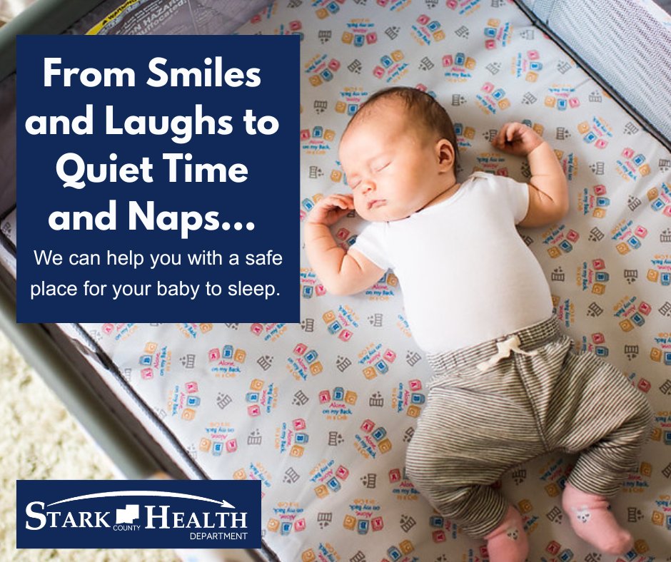 health_stark's tweet photo. If you need a safe place for your baby to sleep, our Every Baby Sleeps Safe program can help!

Call 330-493-9928 to learn how you can qualify for a free portable crib. 

#SafeSleep #EveryBabySleepsSafe #StarkHealth https://t.co/SvMYrdHrWY