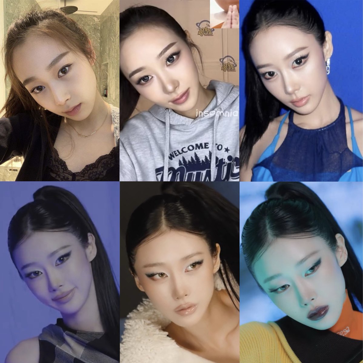 urmoon_aeri's tweet photo. giselle’s different makeup looks https://t.co/YWISnBOX6o