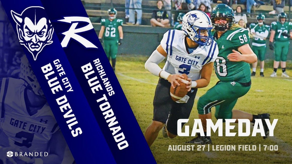 GateCityFB's tweet photo. 🚨 EVERYBODY UP🚨

It's football time in GATE CITY!!!!! 

🎟️ Game 1
🆚  Richlands
⏰  7:00PM 
🏟  Legion Field
📍  Gate City, VA
📺  Hudl TV
📻  GCSR

#AboveAllElse https://t.co/NVVGQAYXXy