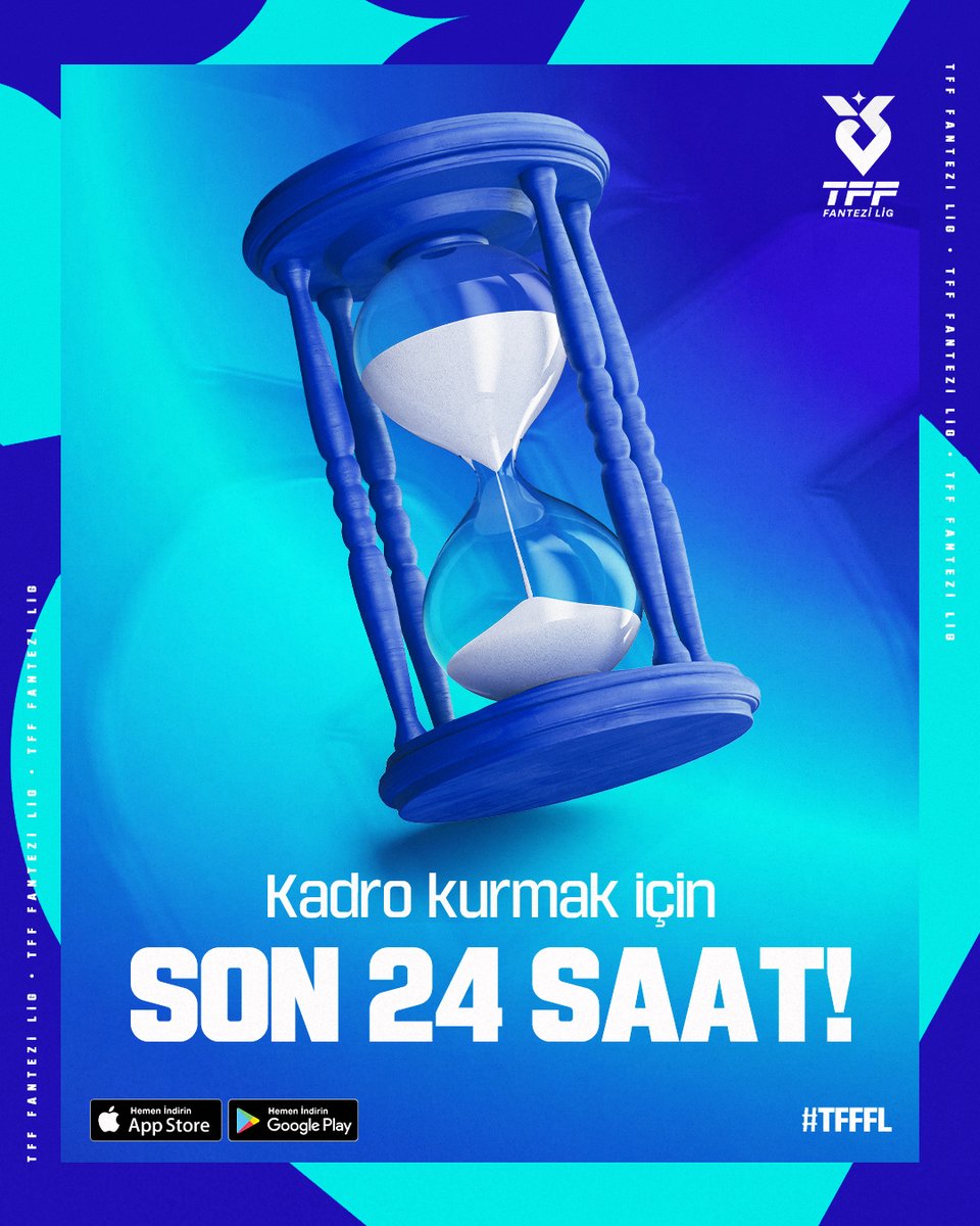 TFFFanteziLig's tweet photo. TFF Fantezi Lig’de 3. Hafta mücadeleleri yaklaşıyor… 🤩 

Kadrondaki değişiklikleri yapman için Son 24 Saat❗️#TFFFL https://t.co/DlF8sxcnoD