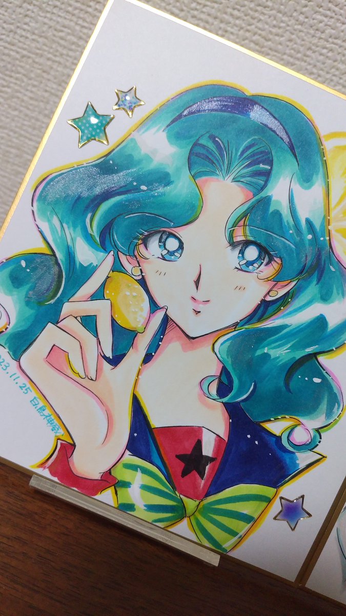 kamui1201's tweet photo. #上手いとか下手とかそういうのは関係なく自分が気に入っている絵

今まで描いた
海王みちるのアナログ色紙💚 https://t.co/yuQ8oZVazd