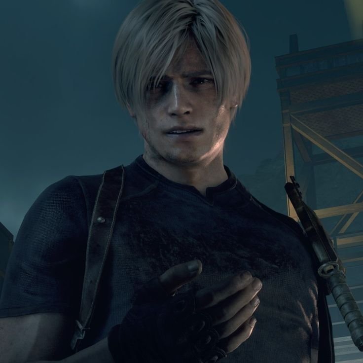 puresalete's tweet photo. leon was pregnant with grace here that's why his boobs are so big https://t.co/u1pPDe7vvk