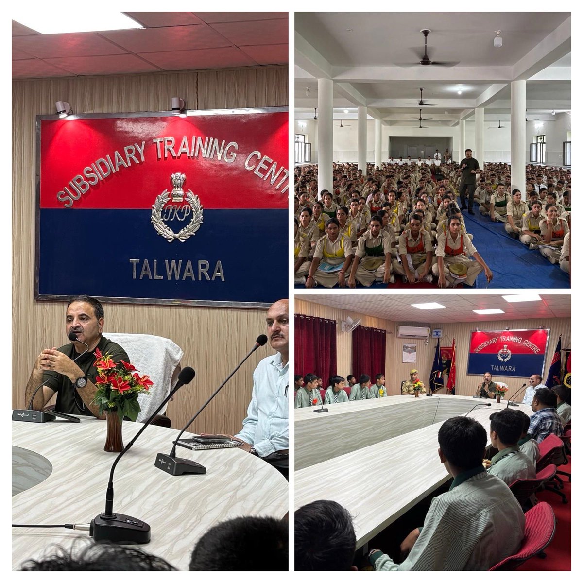 JK4C_Cyber's tweet photo. As part of #CyberAwareness initiatives, Mohd Yaseen Kichloo, IPS, SSP Adm &amp; Cyber Operations, #JK4C, sensitised police trainees and school children at STC Talwara on emerging cyber threats and safe digital practices.@Cyberdost 
 @JmuKmrPolice
#CyberSafety #StayCyberSafe #JK4C https://t.co/FYtF5UUWEF