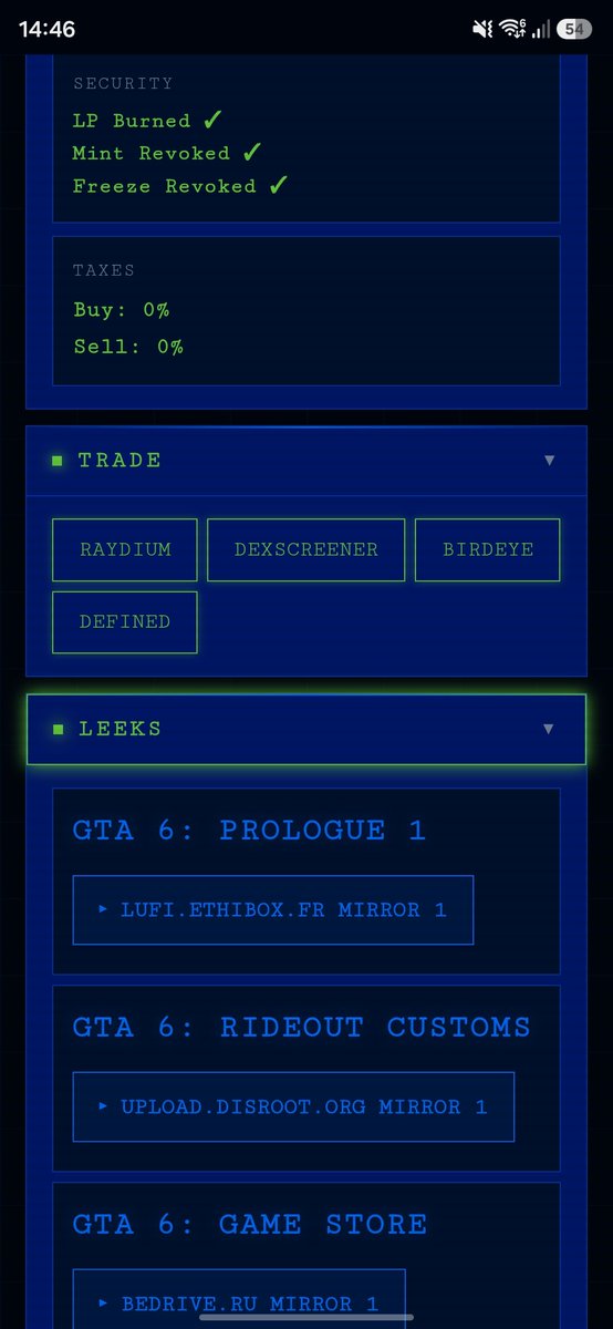 GTASIXCODES's tweet photo. Cyberleek was dead or in jail? https://t.co/ZLjbd5dFlR