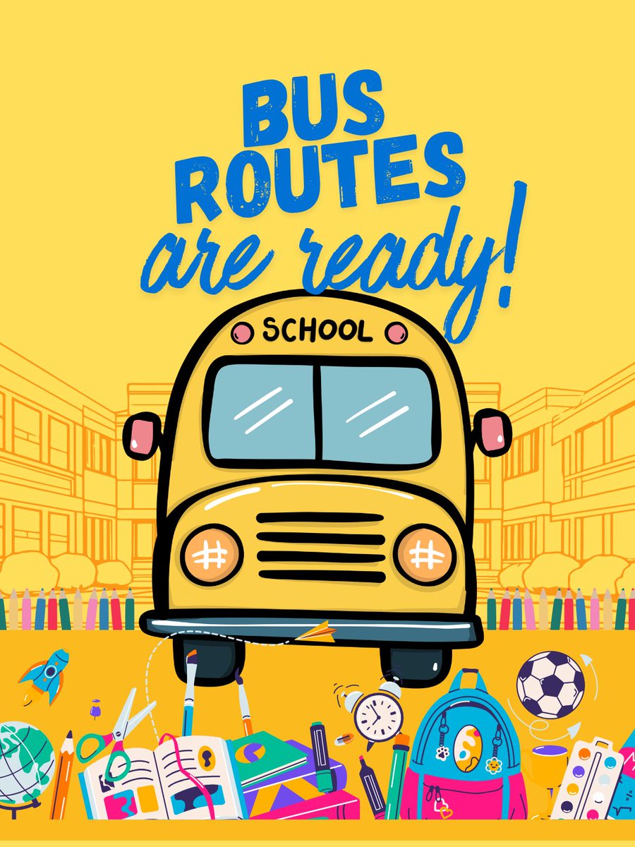 NewCenturySch's tweet photo. Bus routes are ready! If you plan on inbound, outbound, or both, this is the "one stop shop" to find the correct route, stop and times. Miss Jenni and Miss Amelia will be calling families today to confirm end of day plans for next week.

https://t.co/wgmDTI7u83 https://t.co/hYRxUdk88g