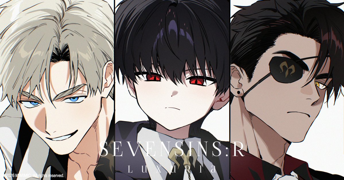 SevenSins_R's tweet photo. SevenSins:R 에서 색욕의 세계로부터 온 새로운 플레이어블 캐릭터를 소개 드립니다.  

CEO와 두 보디가드의 이야기는 추후 공개될 게임 본편에서 만나보실 수 있습니다. 
#SS_R #세븐신즈 https://t.co/qL7r0mCZny