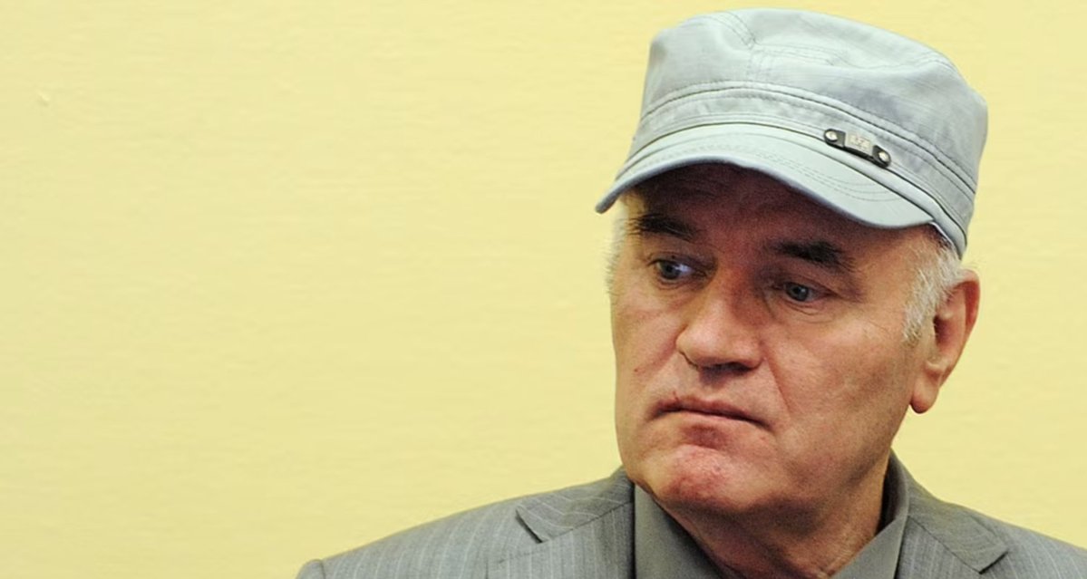 admirim's tweet photo. Serb war criminal Ratko Mladic is dead.

Mladic, known as "The Butcher of Bosnia", was serving a life sentence for war crimes, crimes against humanity, and genocide. https://t.co/AtkcZwfjDe