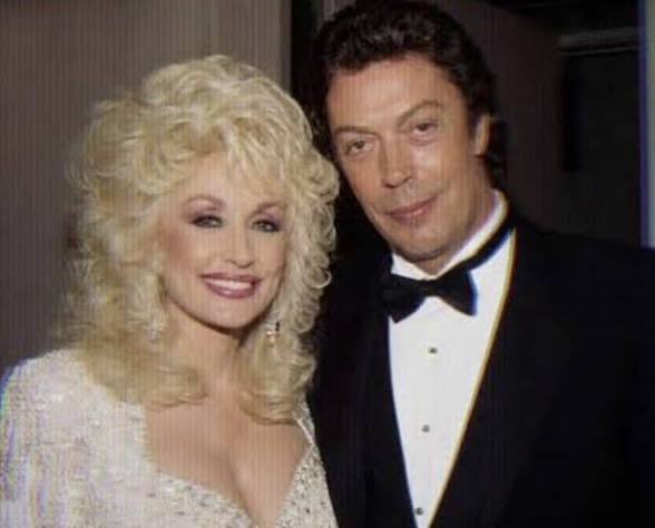 Photo of Dolly Parton and Tim Curry