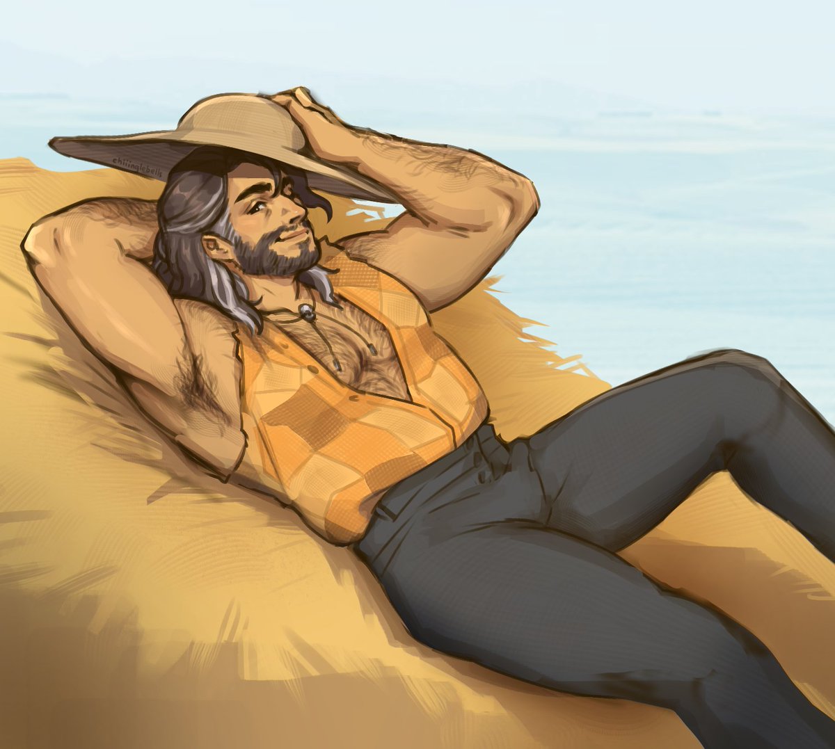 chiiinglebells's tweet photo. a break from the usual :^)

everyone play this game NOW i'm so serious 😤

#FieldsOfMistria #hayden https://t.co/VWGoQ4ELSR