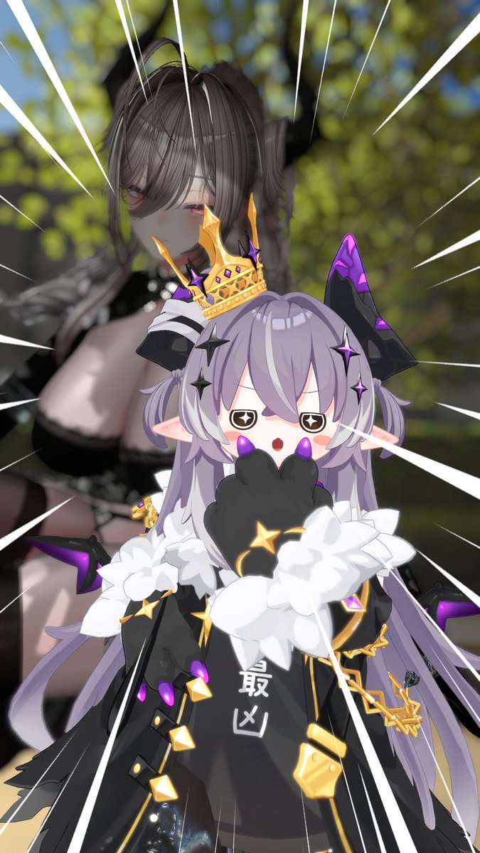moe98_VRC's tweet photo. これは中身にゅあさんの邪竜メルヴィちゃん（と母）
元気いっぱいでかわいいね https://t.co/b5S3ksiFCQ