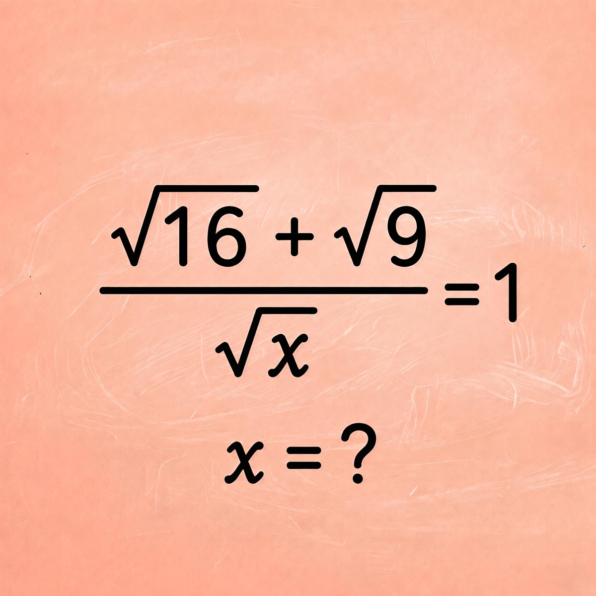 farman4x's tweet photo. Only true mathematicians will get this right. 

What's   x? https://t.co/MwTrJnVtIn