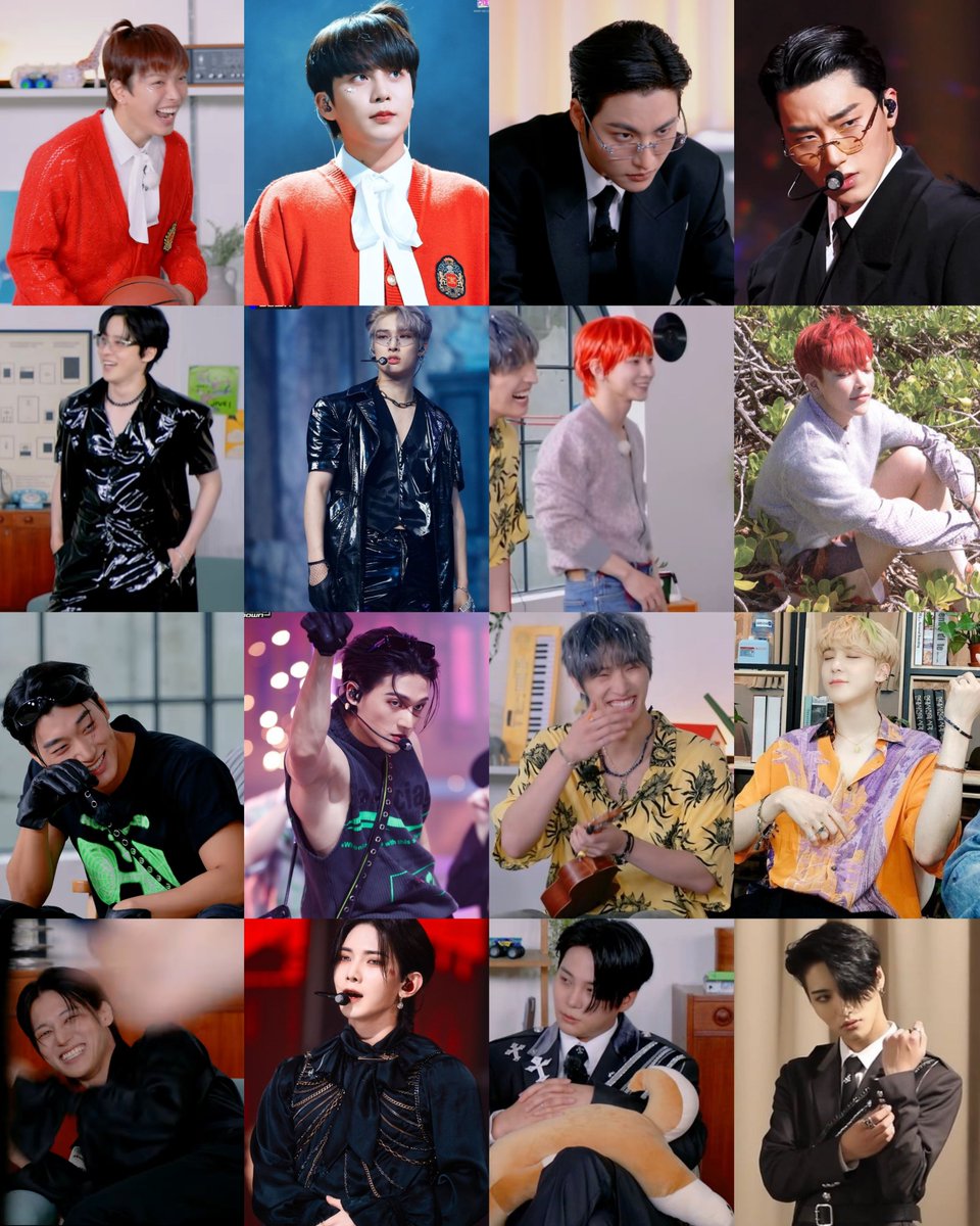 lvs_utopia's tweet photo. ateez are imitating each other from their past era:

hongjoong - eternal sunshine jongho 
seonghwa - iomt san
yunhob- dejavu mingi
yeosang - wave hongjoong
san - bouncy wooyoung
mingi - thanxx yunho
wooyoung - halazia yeosang
jongho - wonderland seonghwa https://t.co/jJMAb4oyr8