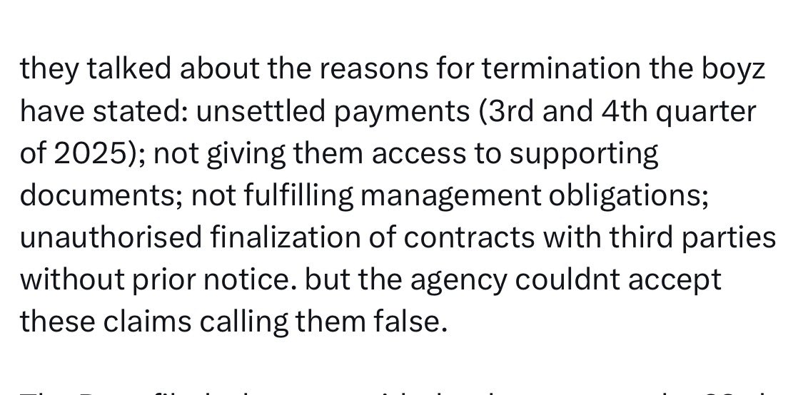 abcddnn's tweet photo. Why suddenly signing bonus? wasn’t that 100’s response? they filed lawsuit because of these issues, if it was just about the signing bonus, why did other artists file lawsuits too? https://t.co/kzPjWJ5ZO0