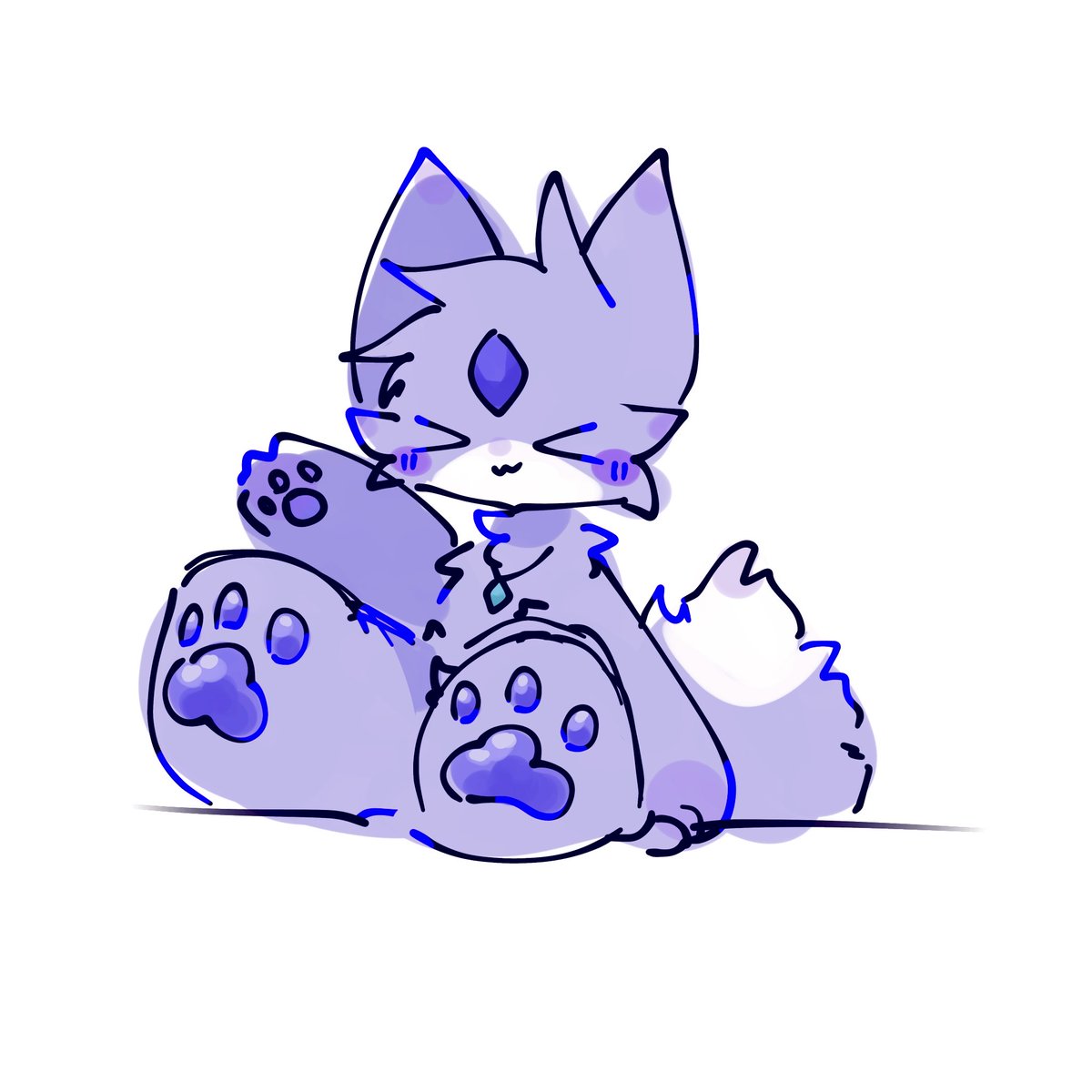 Aoume_b's tweet photo. 🐾💜 https://t.co/Jxm2siwDVt