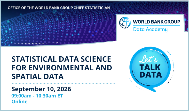 worldbankdata's tweet photo. Air quality affects health, but data are often fragmented across regulatory monitors and sensor networks.

Join this LET'S TALK DATA event and learn how statistical data science turns these sources into reliable insights—using Baltimore as a case study: https://t.co/4AgJ5IOvkS https://t.co/meCRErKYkG