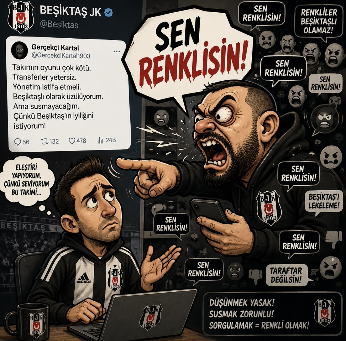 BesiktasGucuX's tweet photo. Beşiktaş sosyal medyası 😅🔫 https://t.co/ZcBYRYP8tz