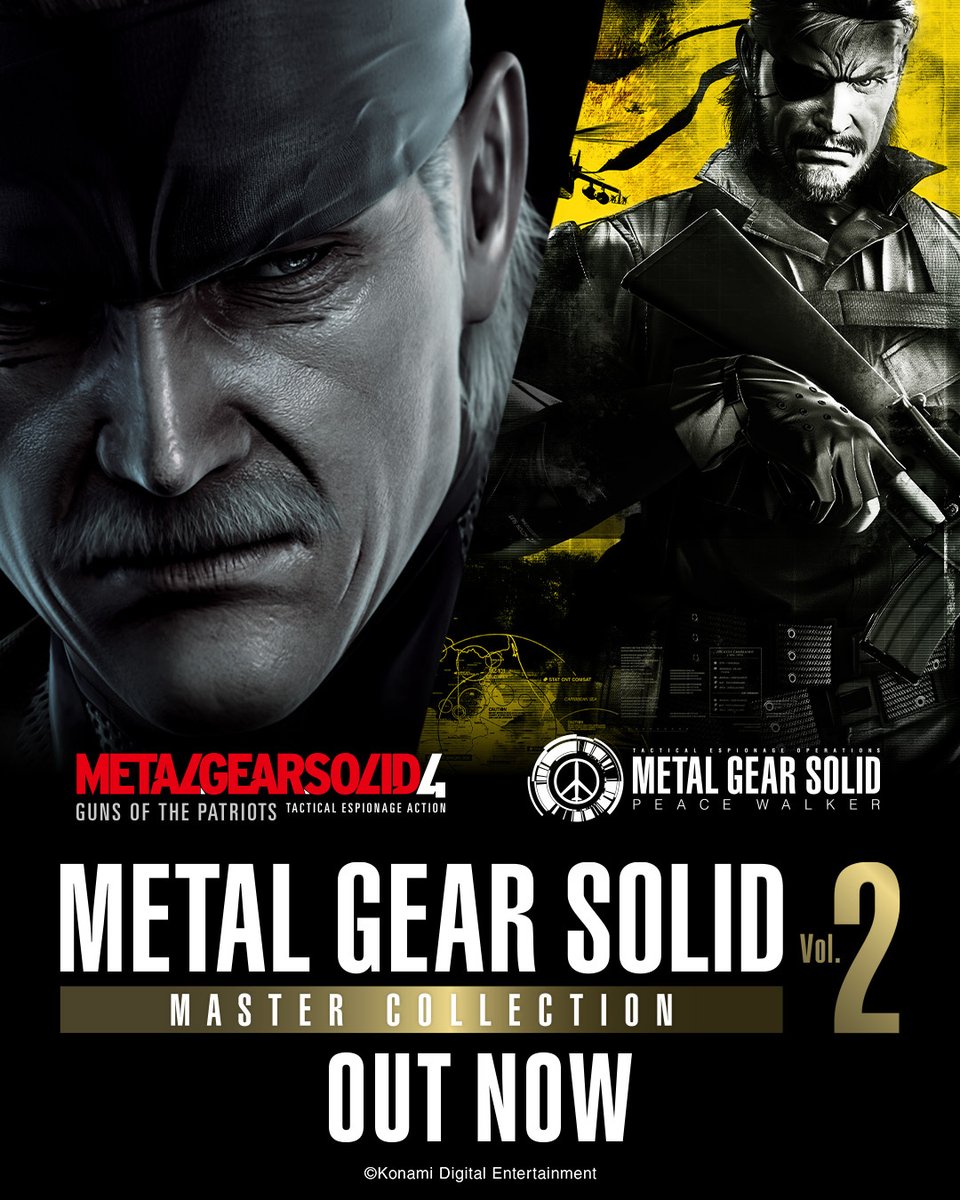 Konami's tweet photo. The wait is over!
METAL GEAR SOLID: MASTER COLLECTION Vol. 2 is OUT NOW.
What is your first mission going to be? https://t.co/SiqIUDrAxh